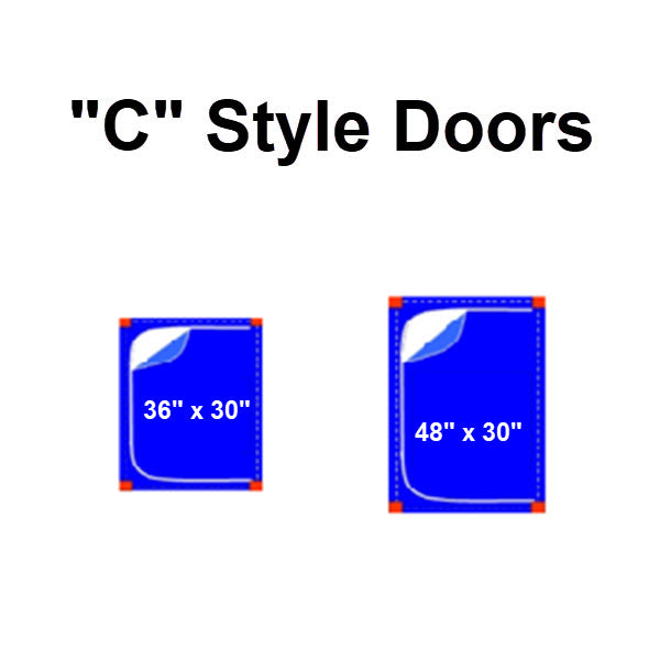 Zipper Door 48-Pack - "C" Style