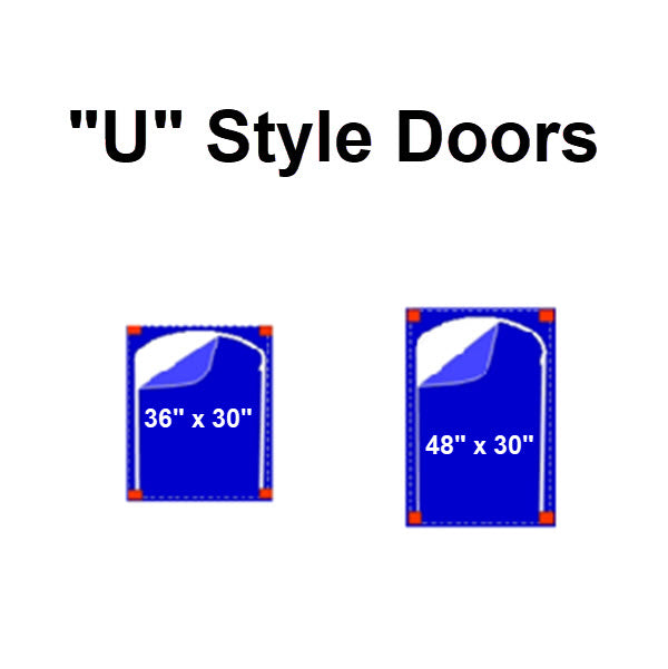 Zipper Door 24-Pack - "U" Style