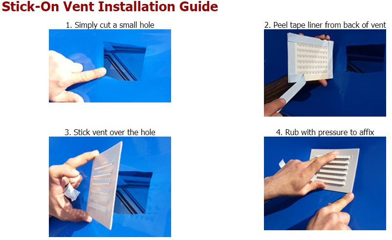 Self-Adhesive Vents - 200 Pack (062A-200)